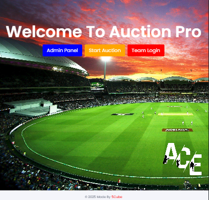 Cricket Auction Revolution: Bid, Build, and Manage Your Dream Team with Ease!